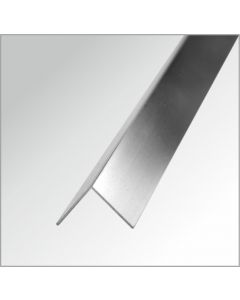 „L“ profile aluminium shiny  2,60 m, for 10 mm