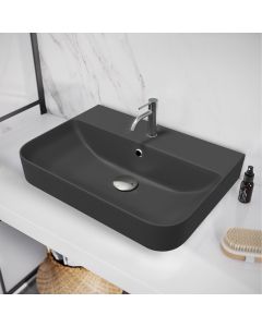 Oceanus washbasin - black matt