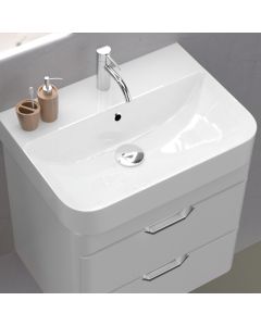 Oceanus washbasin with base cabinet - white