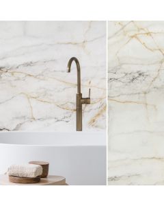 SplashBoard® Signature Paneele, 2800 x 1230 x 4 mm-Marble Gold